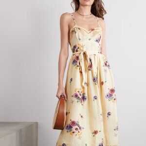 Miguelina Betina Linen Belted Dress - size small - like NEW $547